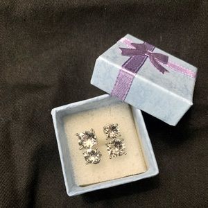 Cubic Zirconia Clip On Earrings